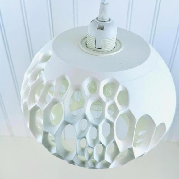 Organic Pendant Light, Virus Pendant Lamp, Geometric Hanging Lamp - Picture 3 of 10